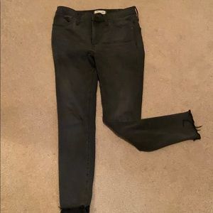 Madewell 9in high rise skinny jeans